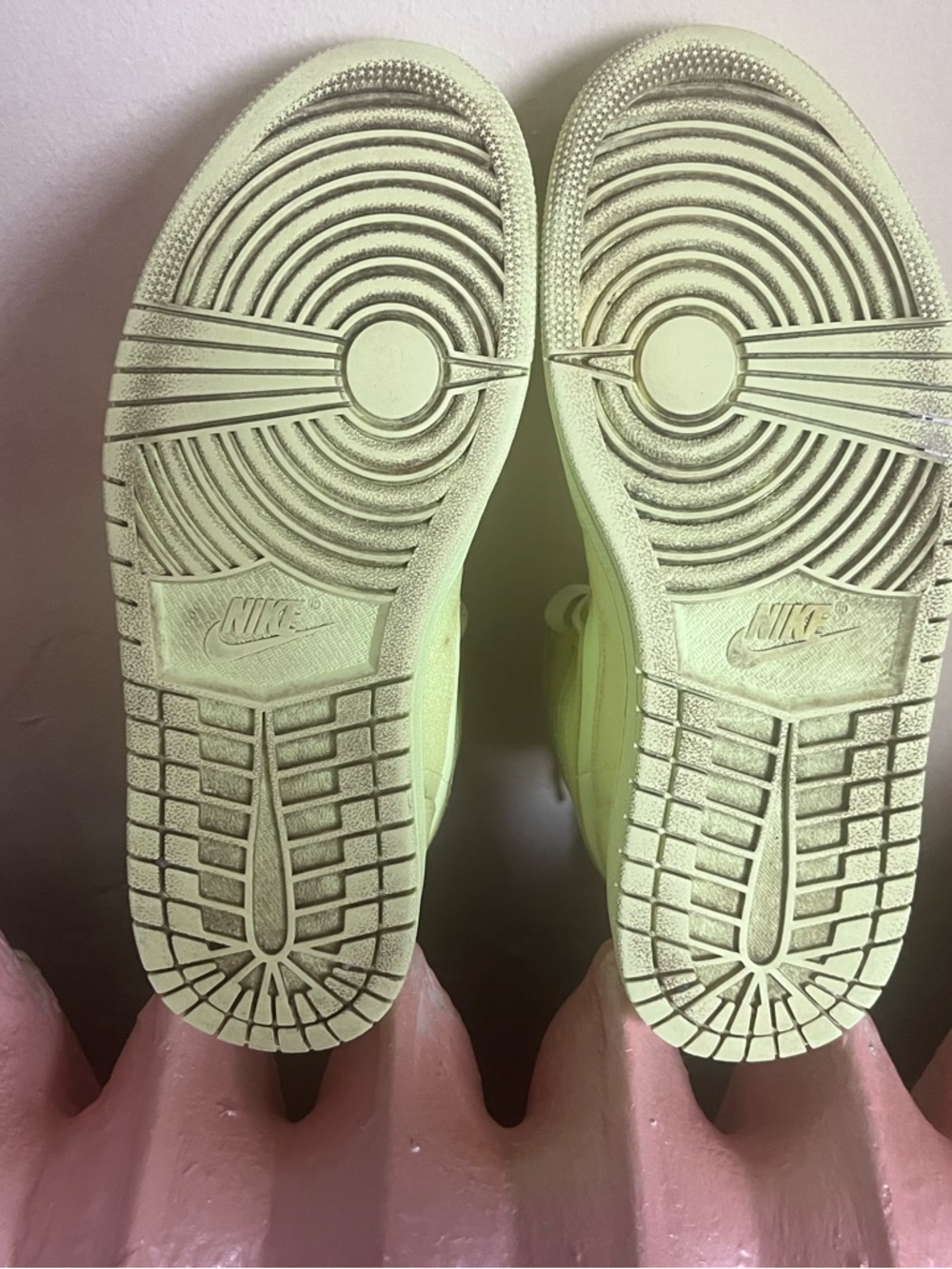 Nike Jordan 1 Retro High Barely Volt (Women's) - Picture 10 of 13